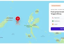 Gempa M5,7 Guncang Tenggara Bitung, BMKG Pastikan Tidak Berpotensi Tsunami