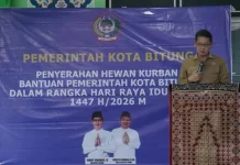 Penyerahan Hewan Kurban Pemkot Bitung jelang Idul Adha 1447 H