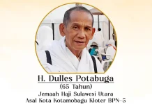 Kabar Duka, Jemaah Haji Kloter 5 BPN Asal Kotamobagu Meninggal di Makkah
