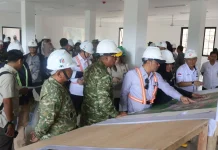 Menteri Sekretaris Negara Tinjau Pembangunan SMA Taruna Nusantara di Minahasa