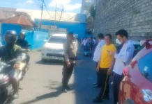 Polsek Kawasan Pelabuhan Manado dan Dishub Tertibkan Parkir Liar Area Pelabuhan