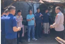 Polsek Tikala Kawal Olah TKP Kebakaran Rumah Bersama Tim Labfor Polda Sulut