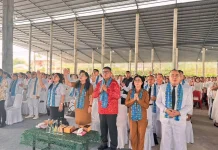 Wabup Kawaru Hadiri Ibadah Agung Hari Pantekosta
