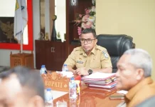 Bupati Lasena dan Jajaran Ikuti BupatiRakor Pengendalian Inflasi Daerah