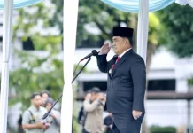 Gubernur Yulius Selvanus Inspektur Upacara Peringatan Hari Lahir Pancasila