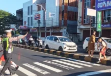 Ciptakan Kelancaran Arus Lalu Lintas, Polsek Malalayang Gelar Pos Cakalang Pagi