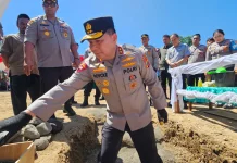 Kapolda Sulut Pimpin Groundbreaking Satpas Polres Minahasa Selatan untuk Optima