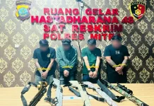 Pamer Senjata Angin di Medsos, 4 Pria di Ratatotok Diamankan Polres Mitra