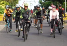 Sambut HUT ke 68, Kodam Merdeka  Gelar Fun Bike