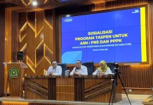 ASN Kemenag Sulut Ikuti Sosialisasi Program Taspen untuk PNS dan PPPK