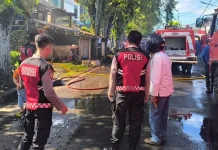 Polresta Manado Gerak Cepat Tangani Laporan Kebakaran Rumah di Wanea