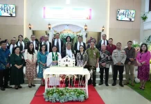 Wabup Vanda Hadiri Syukur HUT ke-120 Jemaat GMIM Kalvari Pineleng