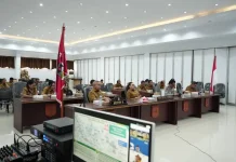 Wabup Vanda Sarundajang Ikuti Rakor Pengendalian Inflasi