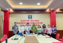 Kemenkum Sulut Harmonisasi Ranperwako Tomohon Pembentukan UPTD Lab Kesmas