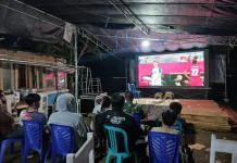 Pererat Silaturahmi dengan Masyarakat, Kodam Merdeka Nobar Piala Dunia