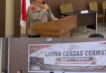 Sambut HUT Bhayangkara, Polres Boltim Gelar Lomba Cerdas Cermat Hukum