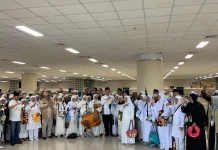 Kakanwil Kemenhaj: 357 Jemaah Haji Kloter 5 Sulut Tiba Bergelombang