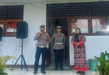 Sat Lantas Polres Minahasa Gelar Police Go To School di SMP Negeri 4 Tondano
