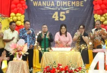 Sukacita 45 Tahun Wanua Dimembe, Pemdes dan Masyarakat Gelar Ibadah Syukur