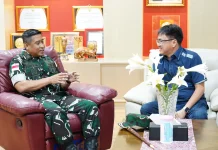 Danrem 131/Santiago Jalin Silaturahmi dengan Sejumlah Pejabat Strategis di Sulut