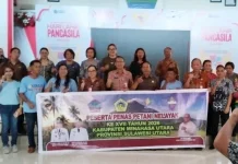 Bupati Joune Ganda Lepas Kontingen Penas XVII, Minta Jaga Nama Baik Daerah