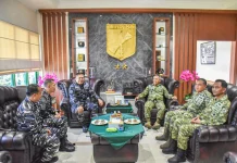 Danguspurla Koarmada II dan Danguskamla Koarmada II  Audiensi ke Pangdam Merdeka