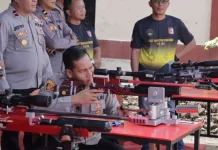 Resmikan Lapangan Tembak Motabi, Kapolres Kotamobagu Buka Lomba Menembak