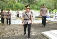 Wakapolda Sulut Pimpin Ziarah Rombongan Sambut HUT Bhayangkara ke-80