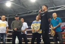 Pemegang Sabuk WBA Aser Kewas, Motivasi Atlit Tinju Sulut untuk Terus Berkarya