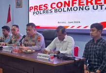 Anggota Tewas Tertembak Senpi Rekan, Kapolres Bolmut Gelar Press Conference