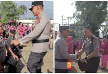 AKBP Irwanto Pimpin Upacara Kenaikan Pangkat Personel Polres Kotamobagu