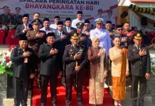 Polres Bolsel Gelar Upacara dan Syukuran Hari Bhayangkara ke- 80