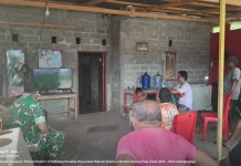 Kodim 1310/Bitung dan Warga Nobar Piala Dunia 2026, Pererat Kebersamaan