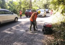 BPJN Sulut Benahi Jalan Manado - Tomohon yang Berlubang