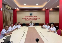 Kemenkum Sulut Ikuti Rapat Penyampaian Hasil Penilaian Kompetensi