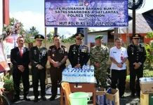 Pemusnahan Barang Bukti, Polres Tomohon Tegaskan Perang Melawan Narkoba