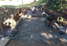 Pembangunan Jembatan Armco Sungai Kawiwi Capai 60 Persen