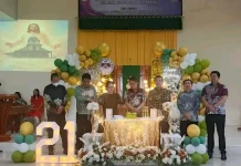 Wali Kota Bitung Hadiri Ibadah Syukur HUT ke-21 Jemaat GMIM Eben Haezer TSM 46