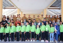 Bupati Yusra Lepas Kontingen O2SN Bolmong ke Tingkat Provinsi
