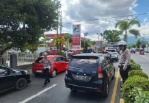 Satlantas Polres Kotamobagu Tindak Lanjuti Laporan Antrean BBM di SPBU Matali