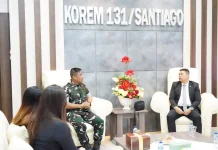 Kolaborasi Kepariwisataan, Danrem Terima Audiensi  Manajemen Hotel di Manado