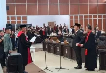 Frangky Wolayan Resmi Jabat Ketua DPRD Minahasa