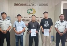 Lapas Kelas IIB Tondano Salurkan Hak Integrasi bagi Tiga WBP