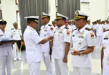 Dankodaeral VIII Pimpin Sertijab Kadispen, Dansathantai dan Danlanal Gorontalo
