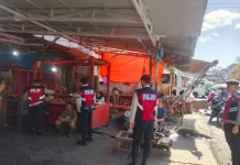 Tim Pantera Polres Kotamobagu Laksanakan Patroli Dialogis di Pasar 23 Maret