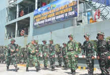 Pangdam XIII/Merdeka Berangkatkan Personel Karya Bakti ke Talaud dan Sangihe