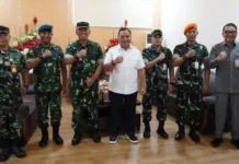 Bupati Robby Terima Kunjungan Kehormatan Danlanud Sam Ratulangi