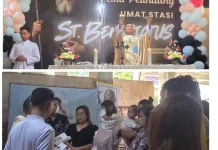 Umat Stasi St. Benedictus Gelar Misa dan Syukuran Pesta Pelindung