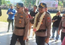 Sertijab Kapolres Kotamobagu, Estafet Dua Rekan Akpol