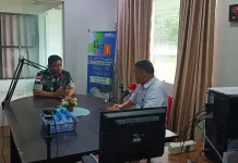 Talk Show di RRI Talaud  Danrem 131 Santiago Paparkan Karya Bakti Skala Besar